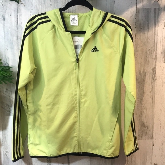 NWT Adidas Green/Black Wind Jacket/ Small - Picture 1 of 12